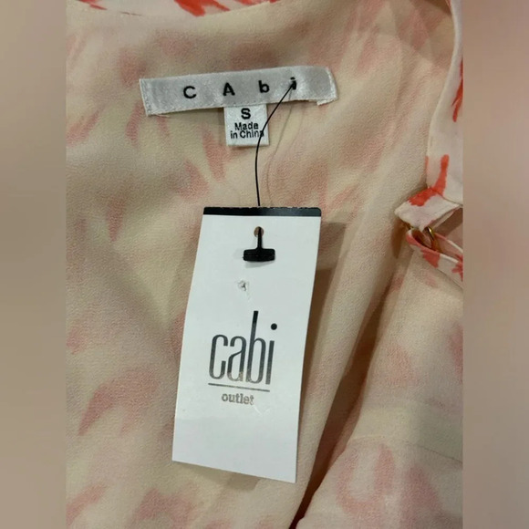 NWT Cabi cami Top abstract top summer casual fun Small - Picture 7 of 7